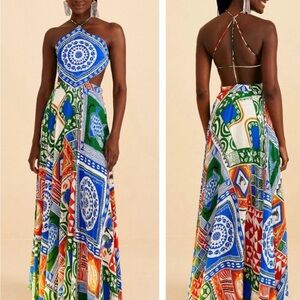 FARM Rio Backless Maxi Dress